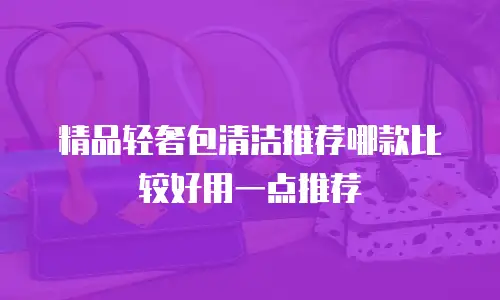 精品轻奢包清洁推荐哪款比较好用一点推荐