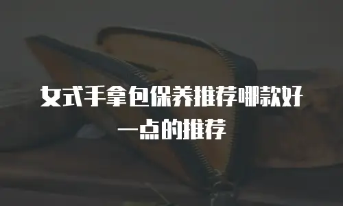 女式手拿包保养推荐哪款好一点的推荐