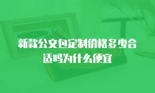 新款公文包定制价格多少合适吗为什么便宜