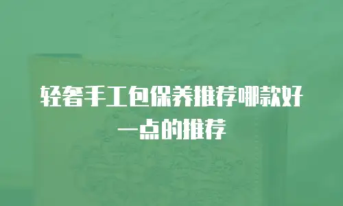 轻奢手工包保养推荐哪款好一点的推荐