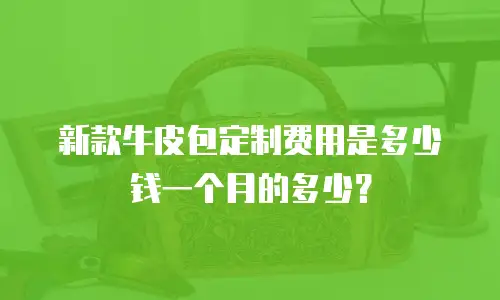 新款牛皮包定制费用是多少钱一个月的多少？