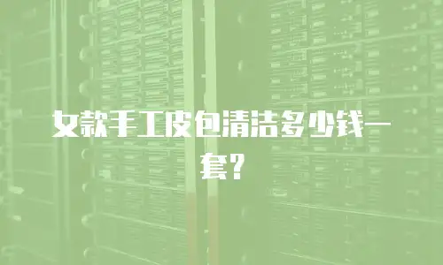 女款手工皮包清洁多少钱一套？