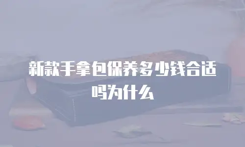 新款手拿包保养多少钱合适吗为什么