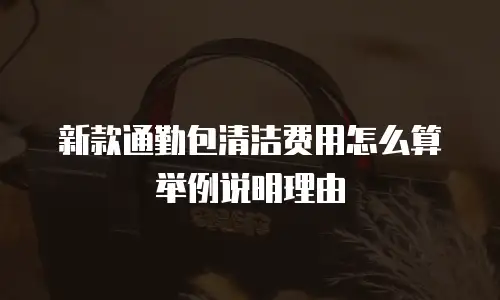 新款通勤包清洁费用怎么算举例说明理由