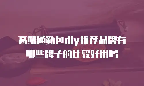 高端通勤包diy推荐品牌有哪些牌子的比较好用吗