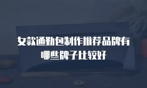 女款通勤包制作推荐品牌有哪些牌子比较好