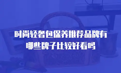 时尚轻奢包保养推荐品牌有哪些牌子比较好看吗