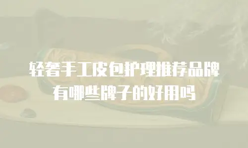 轻奢手工皮包护理推荐品牌有哪些牌子的好用吗