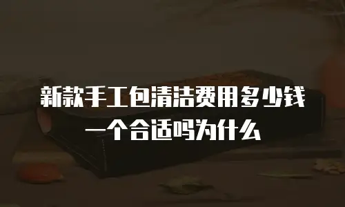 新款手工包清洁费用多少钱一个合适吗为什么