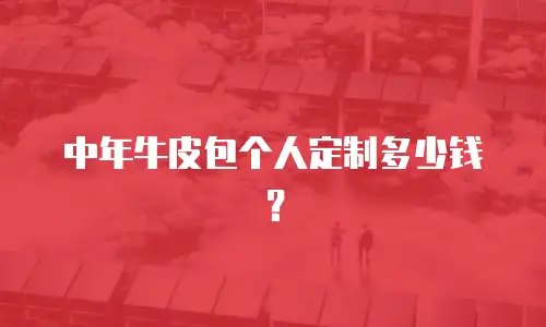 中年牛皮包个人定制多少钱？