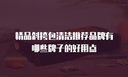 精品斜挎包清洁推荐品牌有哪些牌子的好用点