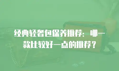经典轻奢包保养推荐：哪一款比较好一点的推荐？