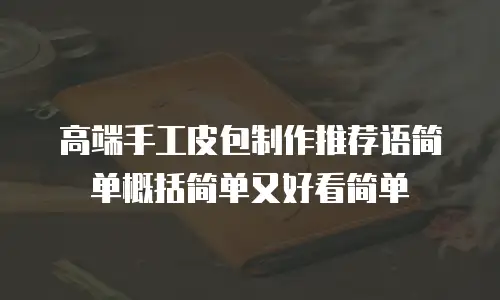 高端手工皮包制作推荐语简单概括简单又好看简单