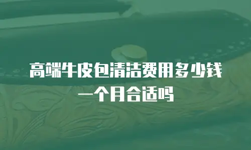 高端牛皮包清洁费用多少钱一个月合适吗