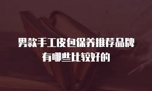 男款手工皮包保养推荐品牌有哪些比较好的
