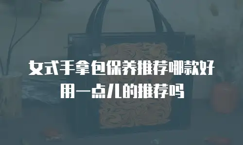 女式手拿包保养推荐哪款好用一点儿的推荐吗