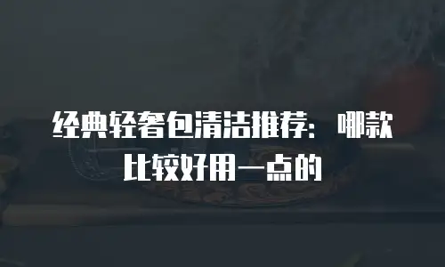 经典轻奢包清洁推荐：哪款比较好用一点的
