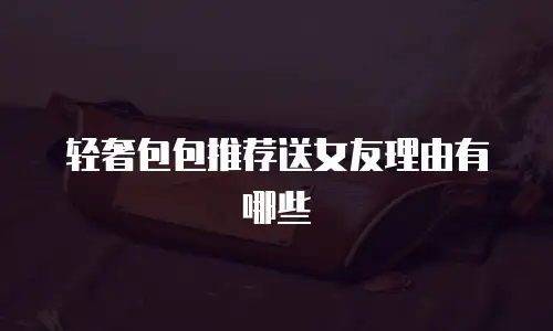 轻奢包包推荐送女友理由有哪些