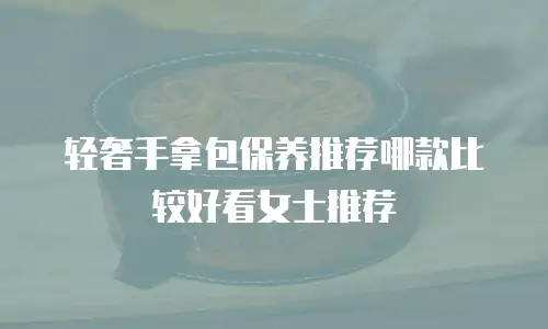 轻奢手拿包保养推荐哪款比较好看女士推荐