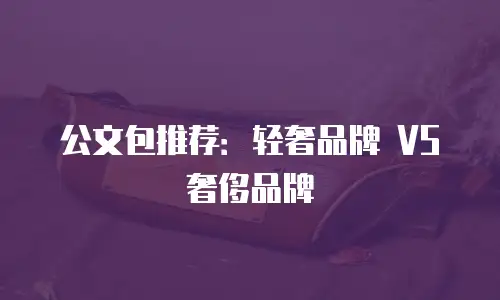 公文包推荐：轻奢品牌 VS 奢侈品牌