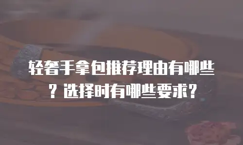 轻奢手拿包推荐理由有哪些？选择时有哪些要求？