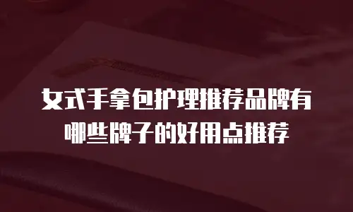 女式手拿包护理推荐品牌有哪些牌子的好用点推荐