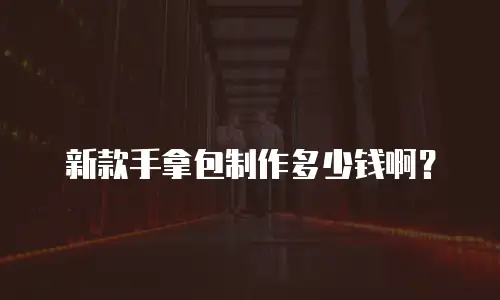 新款手拿包制作多少钱啊？