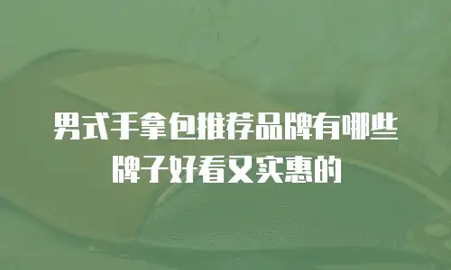 男式手拿包推荐品牌有哪些牌子好看又实惠的