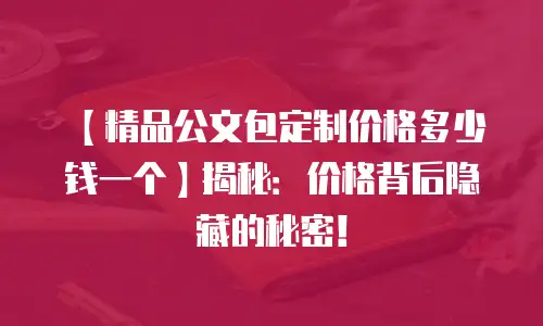 【精品公文包定制价格多少钱一个】揭秘：价格背后隐藏的秘密！