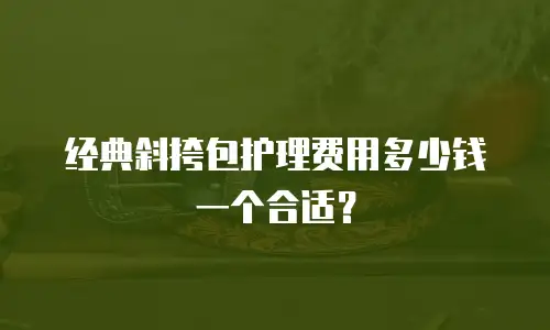 经典斜挎包护理费用多少钱一个合适？