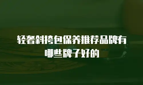 轻奢斜挎包保养推荐品牌有哪些牌子好的