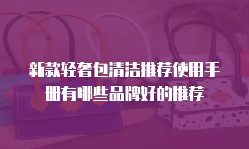 新款轻奢包清洁推荐使用手册有哪些品牌好的推荐