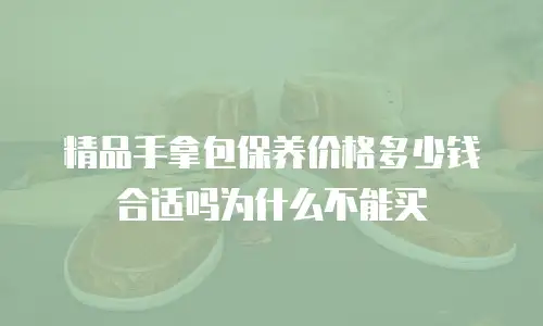 精品手拿包保养价格多少钱合适吗为什么不能买