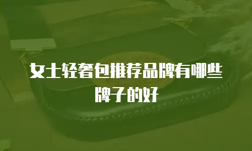 女士轻奢包推荐品牌有哪些牌子的好