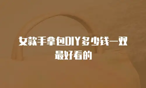 女款手拿包DIY多少钱一双最好看的