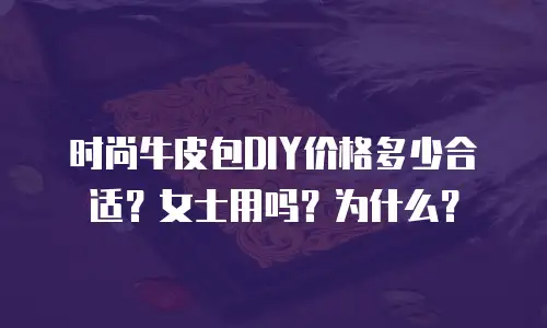 时尚牛皮包DIY价格多少合适？女士用吗？为什么？