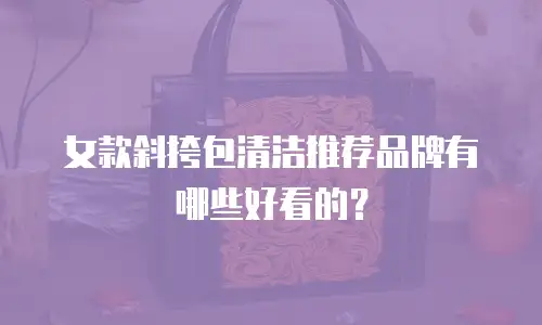 女款斜挎包清洁推荐品牌有哪些好看的？