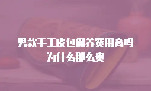 男款手工皮包保养费用高吗为什么那么贵