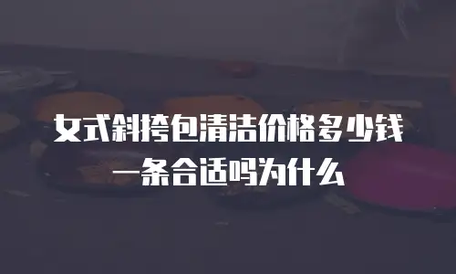 女式斜挎包清洁价格多少钱一条合适吗为什么
