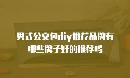 男式公文包diy推荐品牌有哪些牌子好的推荐吗