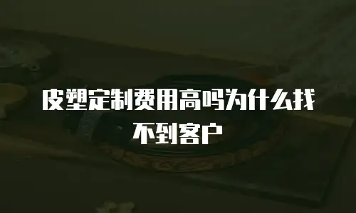 皮塑定制费用高吗为什么找不到客户