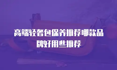 高端轻奢包保养推荐哪款品牌好用些推荐