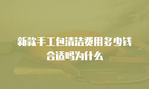 新款手工包清洁费用多少钱合适吗为什么