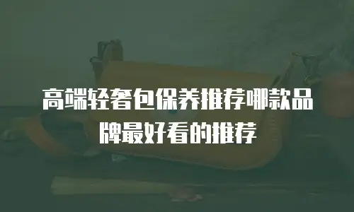 高端轻奢包保养推荐哪款品牌最好看的推荐