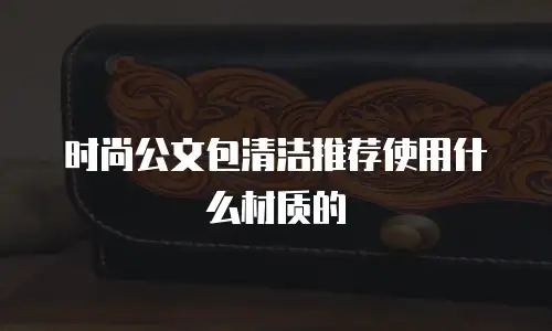 时尚公文包清洁推荐使用什么材质的