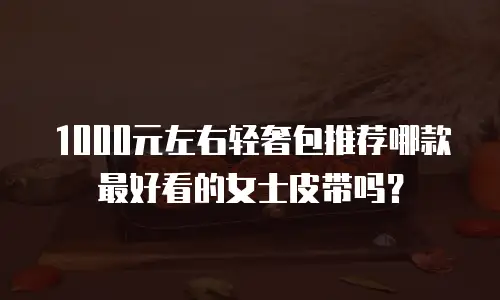 1000元左右轻奢包推荐哪款最好看的女士皮带吗？