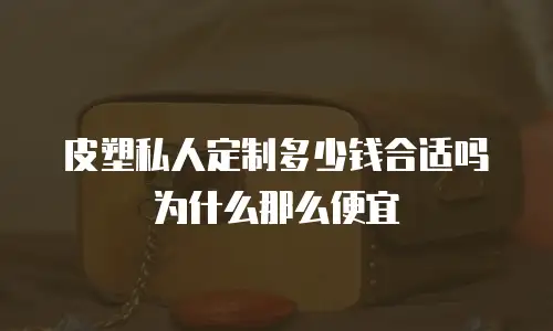 皮塑私人定制多少钱合适吗为什么那么便宜