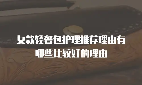 女款轻奢包护理推荐理由有哪些比较好的理由