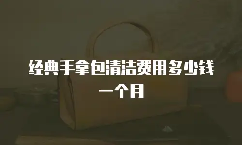 经典手拿包清洁费用多少钱一个月