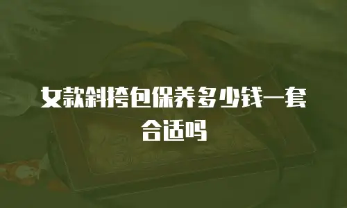 女款斜挎包保养多少钱一套合适吗